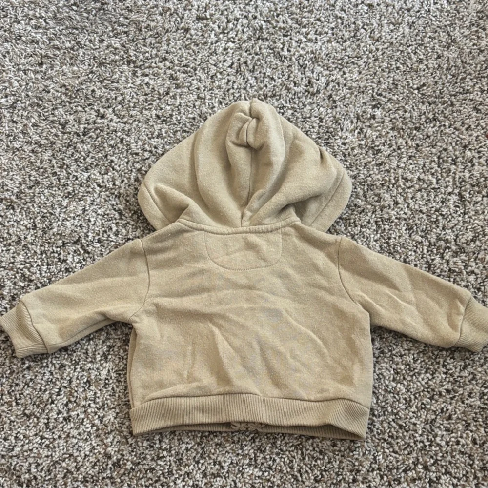 Ralph Lauren Infant Tan Tan Hooded Zip-Up Sweatshirt 3 Months